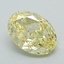 1.14 Ct. Fancy Intense Yellow Oval Lab Grown Diamond