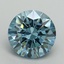 5.19 Ct. Fancy Vivid Blue Round Lab Grown Diamond
