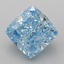 2.04 Ct. Fancy Vivid Blue Cushion Lab Grown Diamond