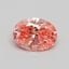 1.00 Ct. Fancy Vivid Pink Oval Lab Grown Diamond
