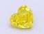 1.62 Ct. Fancy Vivid Yellow Heart Lab Grown Diamond