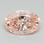 3.01 Ct. Fancy Intense Pink Oval Lab Grown Diamond