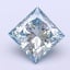 1.54 Ct. Fancy Vivid  Blue Princess Lab Grown Diamond