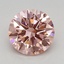 0.78 Ct. Fancy Vivid Pink Round Lab Grown Diamond