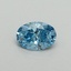 0.31 Ct. Fancy Vivid Blue Oval Lab Grown Diamond