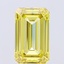 3.39 Ct. Fancy Intense Yellow Emerald Lab Grown Diamond