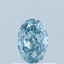 0.54 Ct. Fancy Vivid Blue Oval Lab Grown Diamond