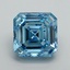 10.08 Ct. Fancy Vivid Blue Asscher Lab Grown Diamond