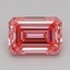 0.51 Ct. Fancy Vivid Pink Emerald Lab Grown Diamond