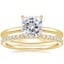 18K Yellow Gold Petite Elodie Ring with Luxe Ballad Diamond Ring