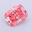 3.01 Ct. Fancy Vivid  Pink Cushion Lab Grown Diamond