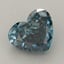 1.31 Ct. Fancy Vivid  Blue Heart Lab Grown Diamond