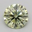 1.25 Ct. Fancy Intense  Green Round Lab Grown Diamond