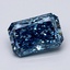 2.22 Ct. Fancy Vivid Blue Radiant Lab Grown Diamond