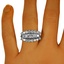 The Lysandra Ring, smalltop view on a hand
