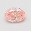 0.77 Ct. Fancy Vivid Pink Oval Lab Grown Diamond