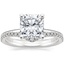 18K White Gold Sydney Perfect Fit Diamond Ring with Flair Diamond Ring (1/6 ct. tw.)