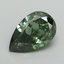 0.82 Ct. Fancy Vivid Green Pear Lab Grown Diamond