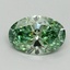 1.14 Ct. Fancy Vivid Pacific Green Oval Lab Grown Diamond