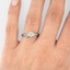 The Imogen Ring, smalltop view on a hand