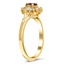 The Garfield Ring, smalltop view on a hand