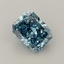 0.77 Ct. Fancy Vivid Blue Radiant Lab Grown Diamond