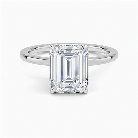 Platinum Secret Halo 1.5mm Diamond Ring
