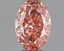 1.02 Ct. Fancy Vivid Pink Oval Lab Grown Diamond