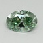 1.1 Ct. Fancy Vivid Pacific Green Oval Lab Grown Diamond