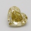 1.55 Ct. Fancy Intense Greyish Yellow Heart Lab Grown Diamond