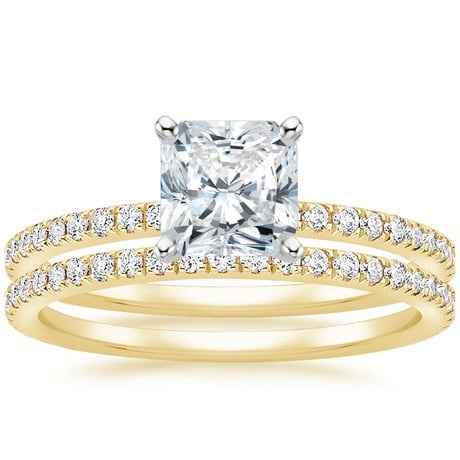 18K Yellow Gold Luxe Ballad Bridal Set (1/2 ct. tw.)