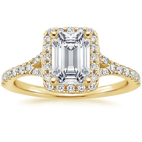 18K Yellow Gold Joy Diamond Ring (1/3 ct. tw.) with Bliss Diamond Ring (1/5 ct. tw.)