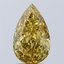 1.52 Ct. Fancy Vivid Yellow Pear Lab Grown Diamond