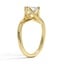Wrap Angled Solitaire Diamond Ring, smallside view