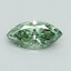 1.08 Ct. Fancy Vivid Green Marquise Lab Grown Diamond