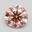2.50 Ct. Fancy Intense Pink Round Lab Grown Diamond