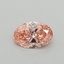 0.33 Ct. Fancy Vivid Pink Oval Lab Grown Diamond