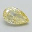 1.16 Ct. Fancy Intense Yellow Pear Lab Grown Diamond