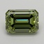 2.65 Ct. Fancy Vivid  Green Emerald Lab Grown Diamond