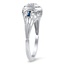 The Mitzi Ring, smalltop view on a hand
