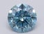 0.99 Ct. Fancy Vivid Blue Round Lab Grown Diamond