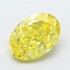 2.88 Ct. Fancy Intense Yellow Oval Lab Grown Diamond
