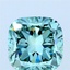 5.13 Ct. Fancy Vivid Green Cushion Lab Grown Diamond