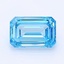 0.92 Ct. Fancy Vivid Blue Emerald Lab Grown Diamond