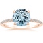 14K Rose Gold Demi Three-Quarter Coverage Diamond Ring (1/3 ct. tw.), smalltop view