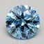 2.03 Ct. Fancy Blue Round Lab Grown Diamond