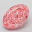 3.11 Ct. Fancy Vivid Pink Oval Lab Grown Diamond