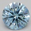 2.56 Ct. Fancy Vivid Blue Round Lab Grown Diamond