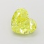 1.09 Ct. Fancy Vivid Yellow Heart Lab Grown Diamond