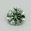 0.59 Ct. Fancy Vivid Green Round Lab Grown Diamond